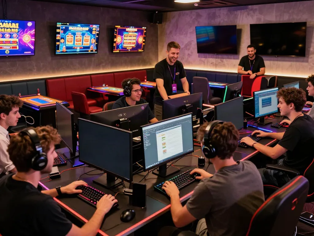 Best non GamStop casino engaging players in a vibrant gaming hub.