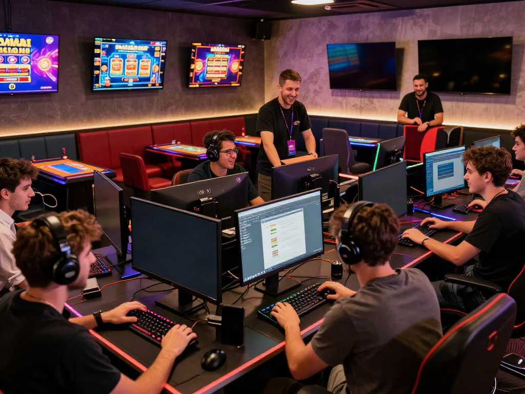 Best non GamStop casino engaging players in a vibrant gaming hub.