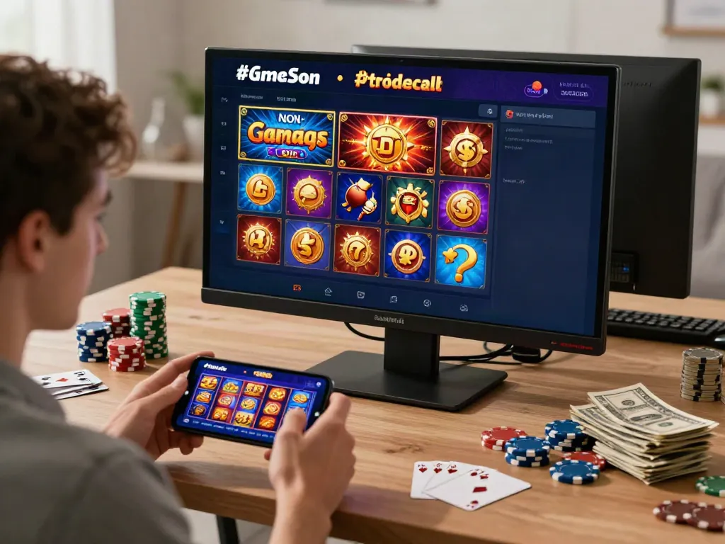 Engaging online casino scene showcasing best non gamstop casino with vibrant games.