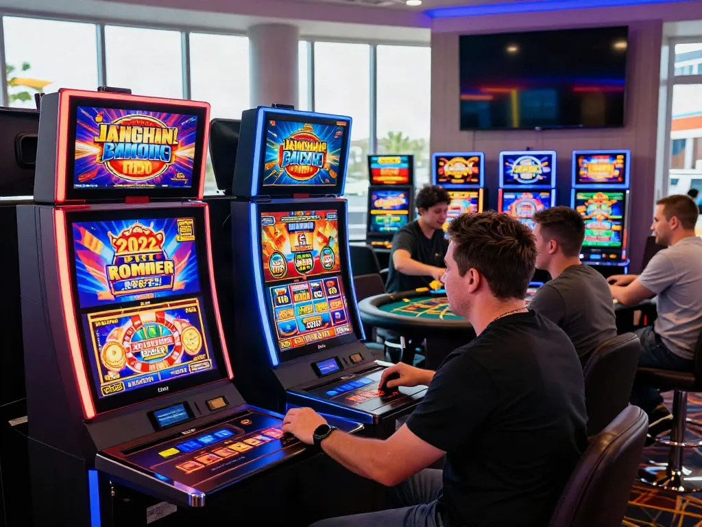 Experience the excitement of the best non GamStop casino with vibrant slot machines and table games.