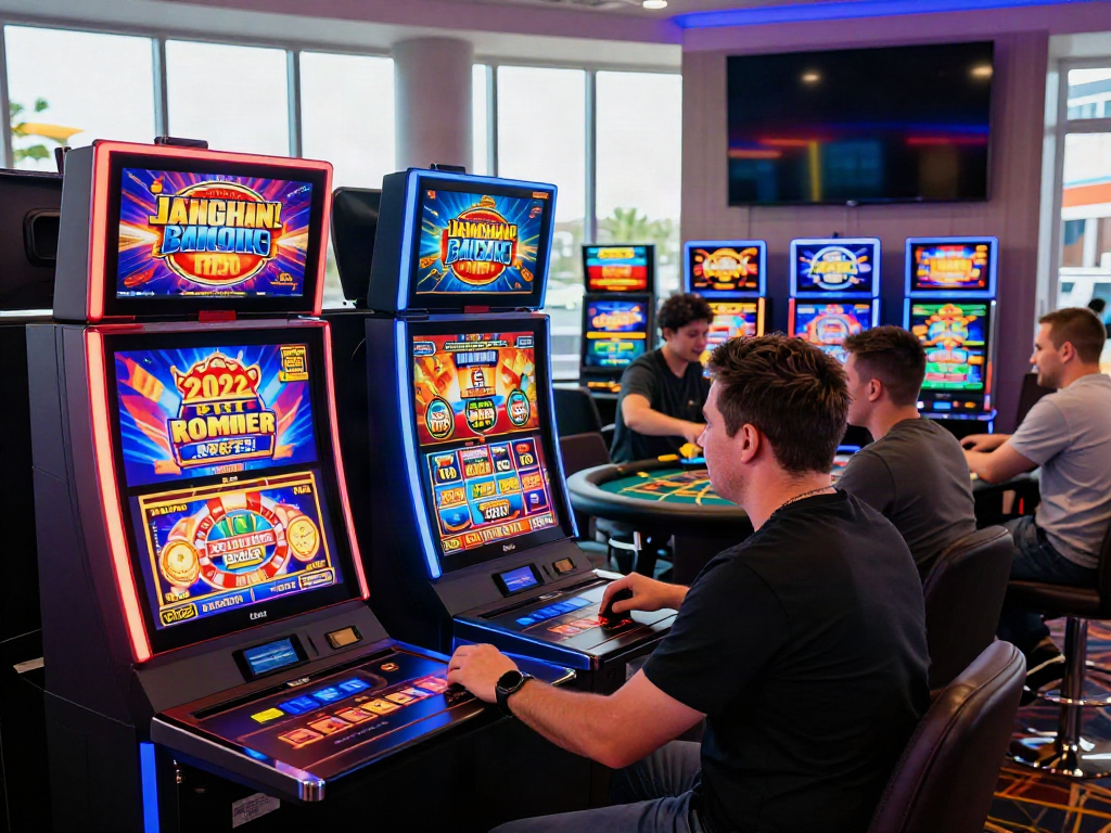 Experience the excitement of the best non GamStop casino with vibrant slot machines and table games.