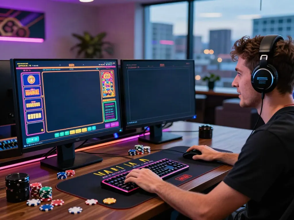 Best non gamstop casino player enjoying a vibrant online gaming session in 2026.