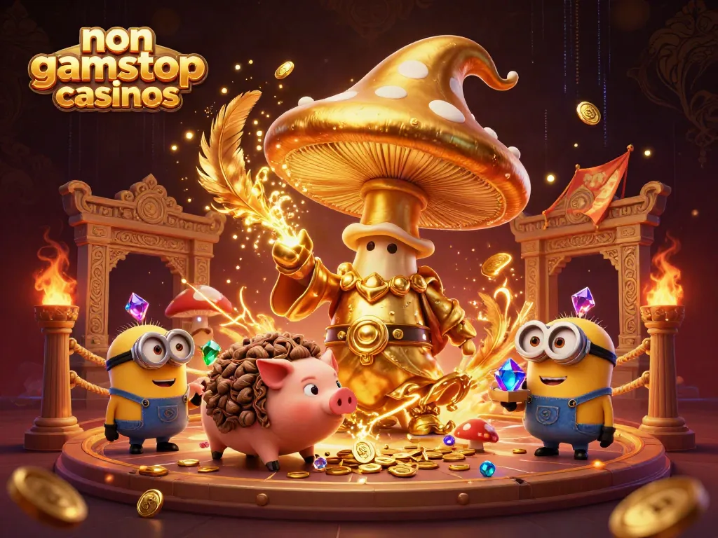 Experience the excitement of non gamstop casinos with magical treasures and vibrant gaming elements.