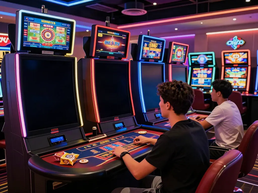 Experience the best non gamstop casino through interactive gaming screens and vibrant atmosphere.