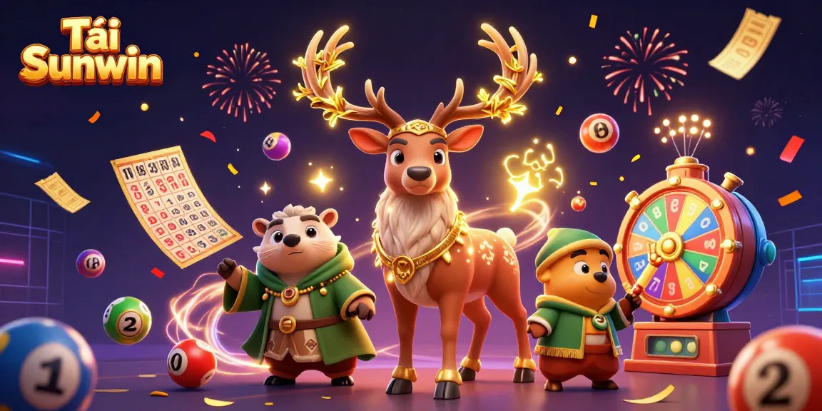 Tải Sunwin excitingly showcases vibrant lottery elements and characters in a thrilling online casino experience.