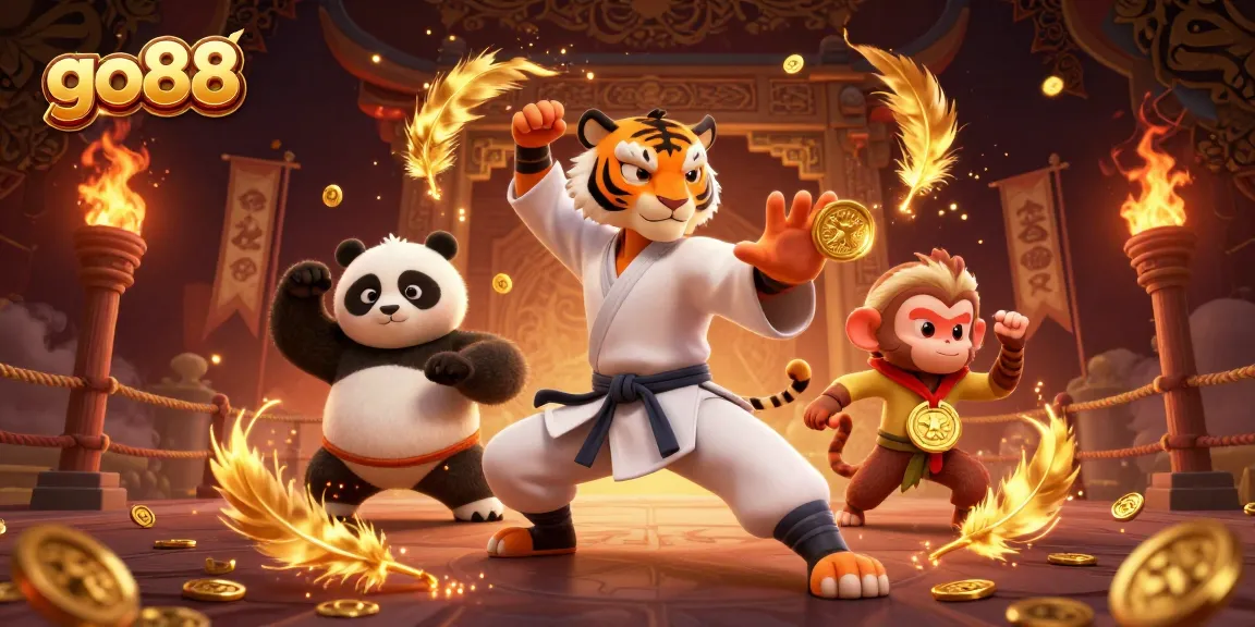 Experience thrilling gameplay at go88 with a dynamic casino scene featuring lively characters.