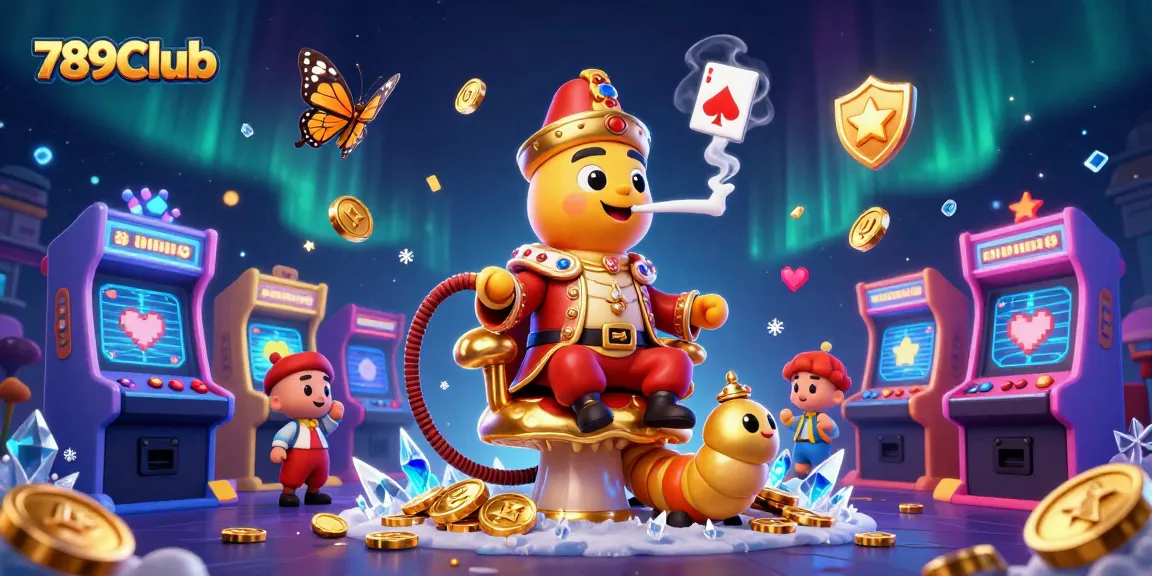 Experience the excitement of 789Club with an enchanting 3D casino illustration showcasing vibrant game elements and characters.